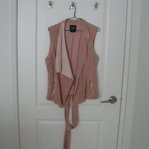 Pink Suede Leather Vest